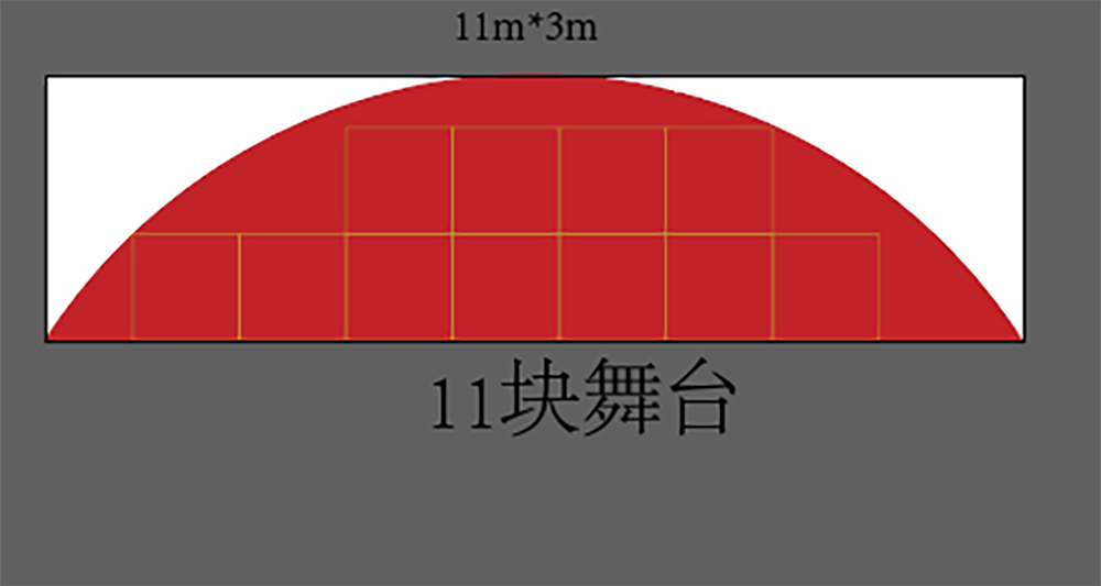 木質(zhì)異型舞臺制作-圖紙-高度隨意